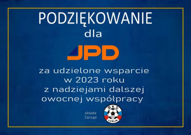 Podziękowanie JPD